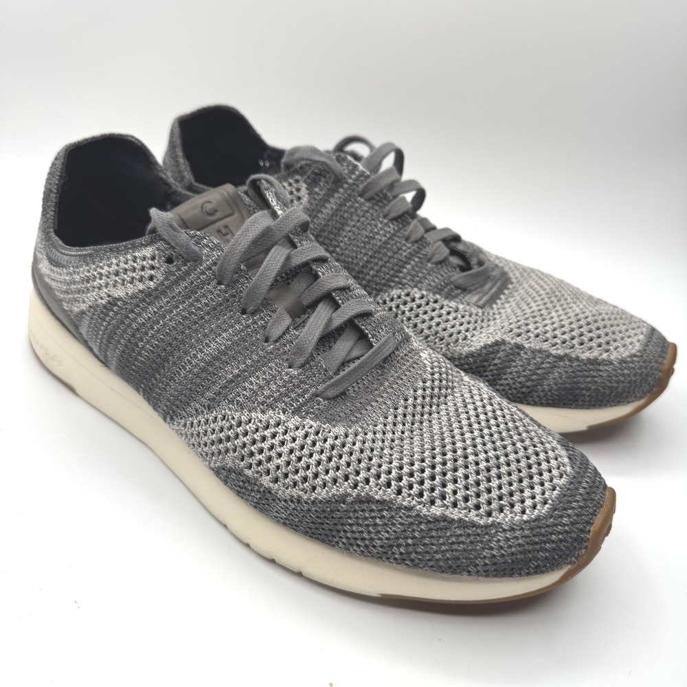 Cole Haan GrandPro Sneakers Mens 10 Grey Excellent Stitchlite Knit Low Top